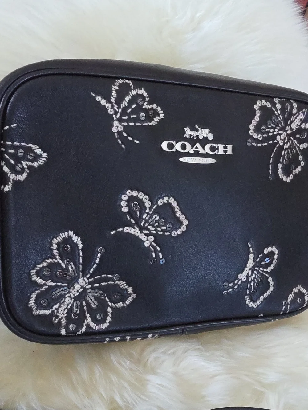 Beautiful Like New Coach Jamie Camera Crossbody Bag With Butterflies 🖤🦋✨️🩷